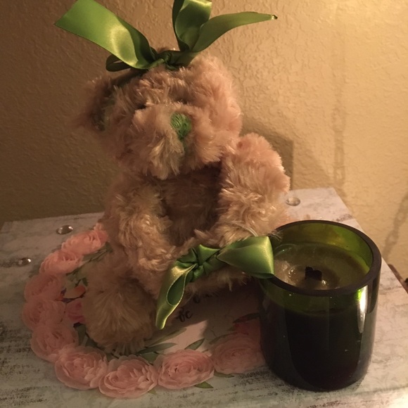 🛍COMBO Plush Mini Bear & Scented WoodWick Candle - Picture 2 of 12